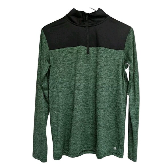 Xersion Quick-Dri Sweater Youth XL Activewear Quarter Zip Light Green 18/20 - Picture 3 of 9